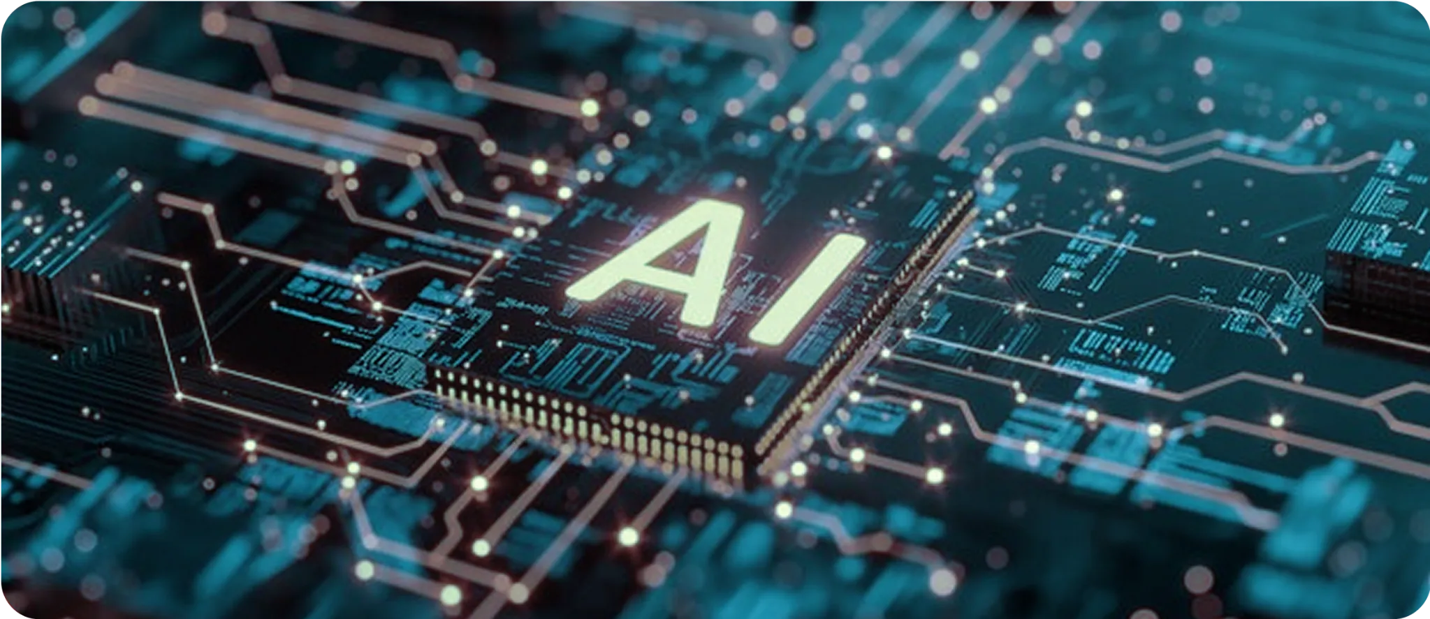 AI microchip illustration representing advanced artificial intelligence systems in high-stakes environments